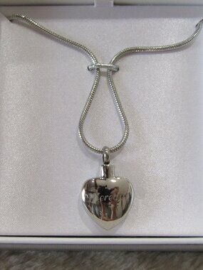 Things Remembered Stainless Steel Memorial Necklace